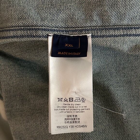 Louis Vuitton Blue Monogram Workwear Denim Shirt - Picture 4 of 8